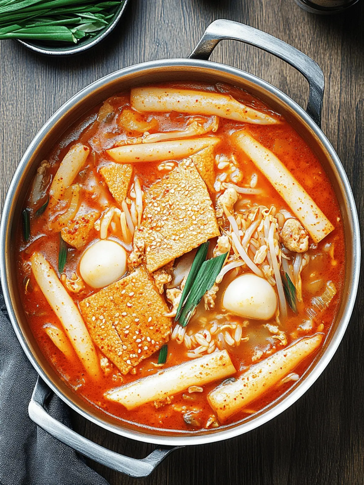 Soupy Tteokbokki (Spicy Braised Rice Cake)