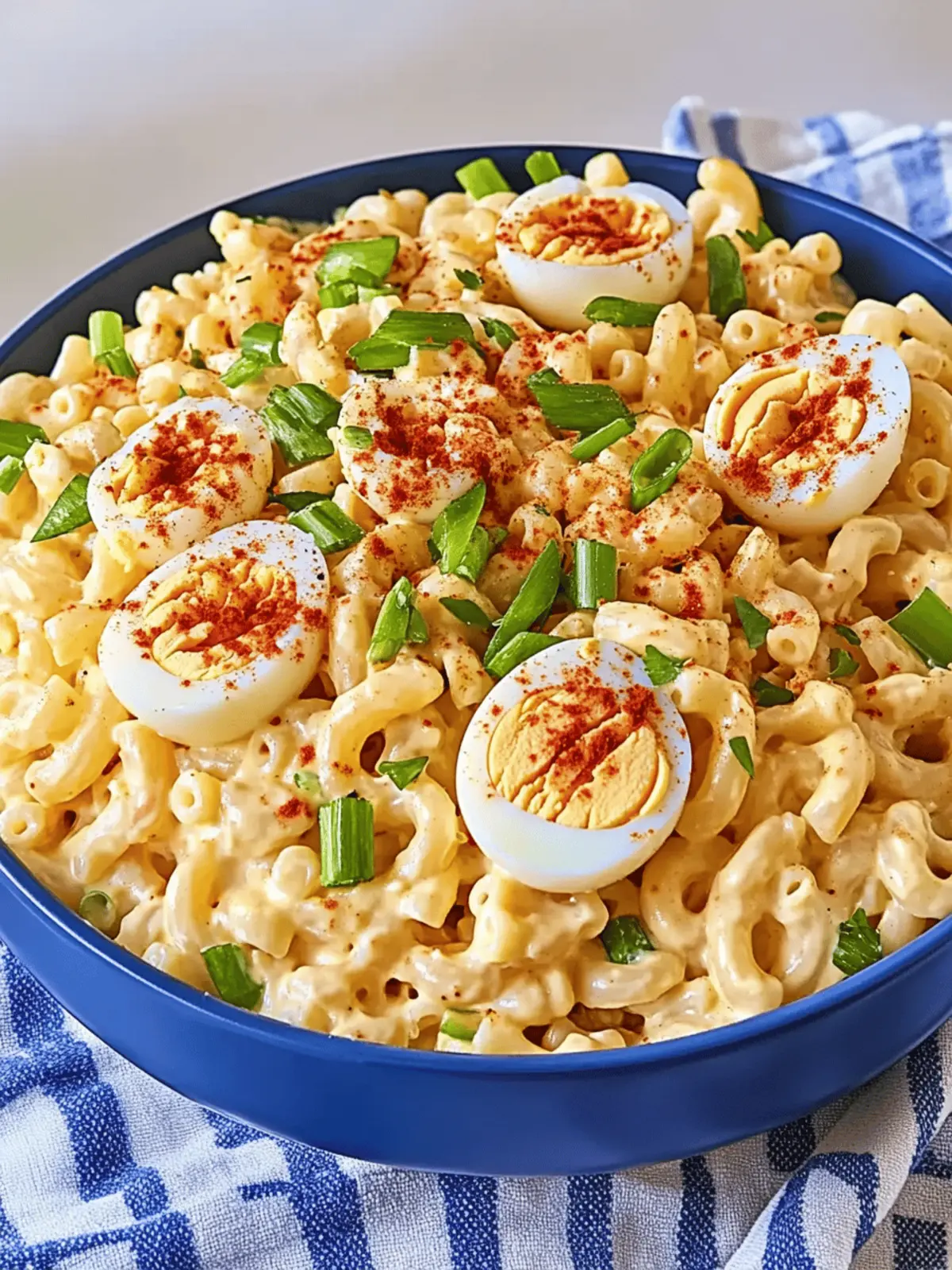 Deviled Egg Macaroni Salad