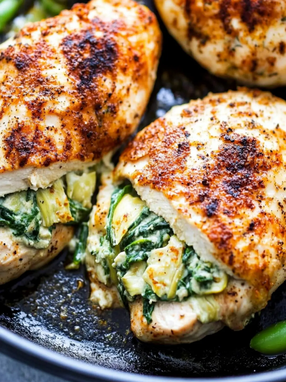 Spinach Artichoke Stuffed Chicken