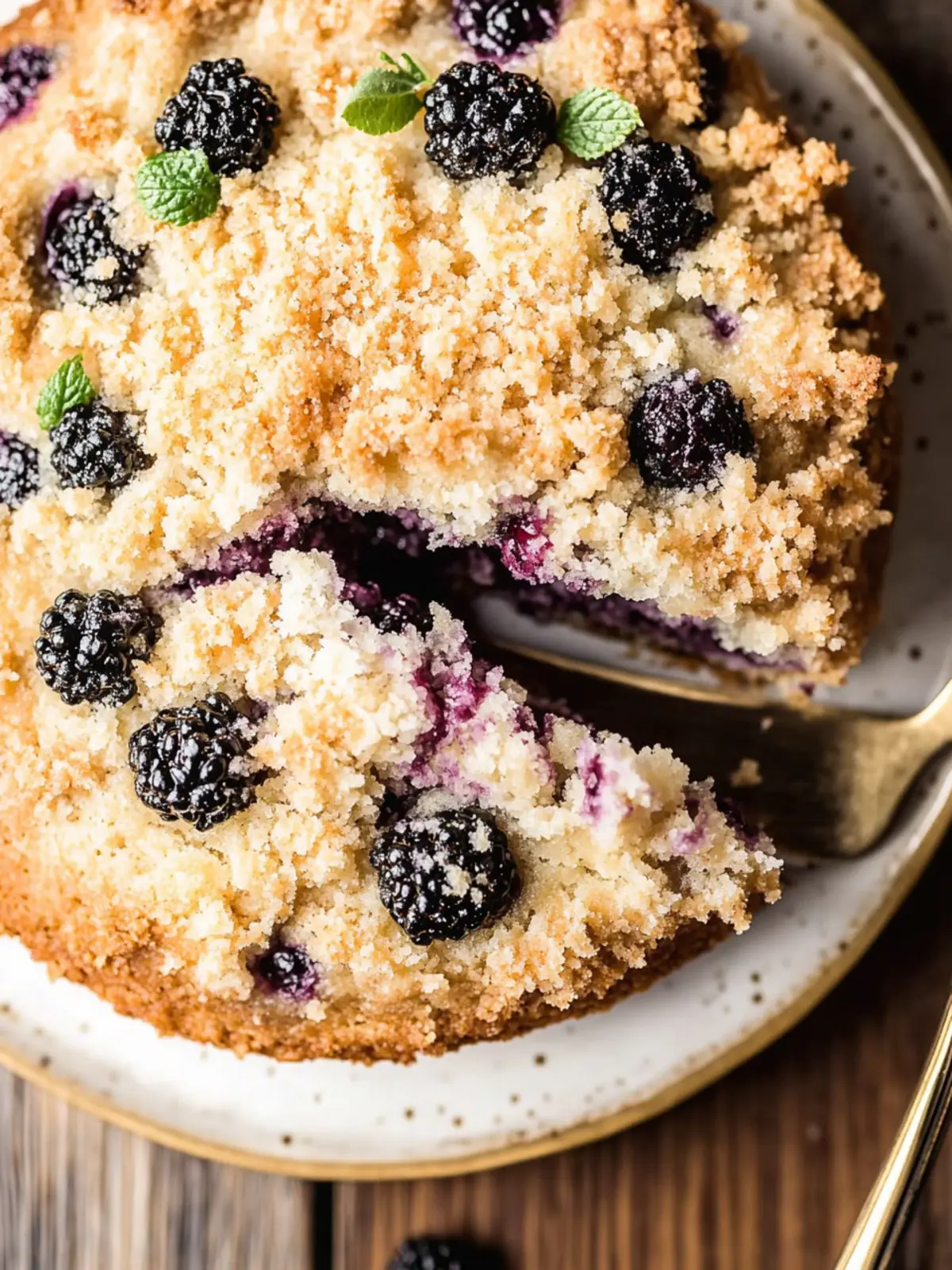 Blackberry Coffee Cake with Streusel Topping