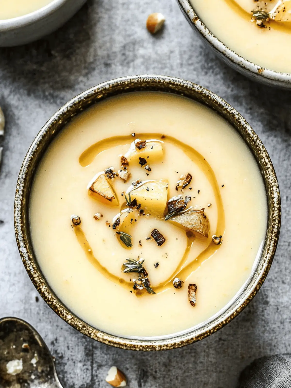 Leek and Potato Soup with Brown Butter