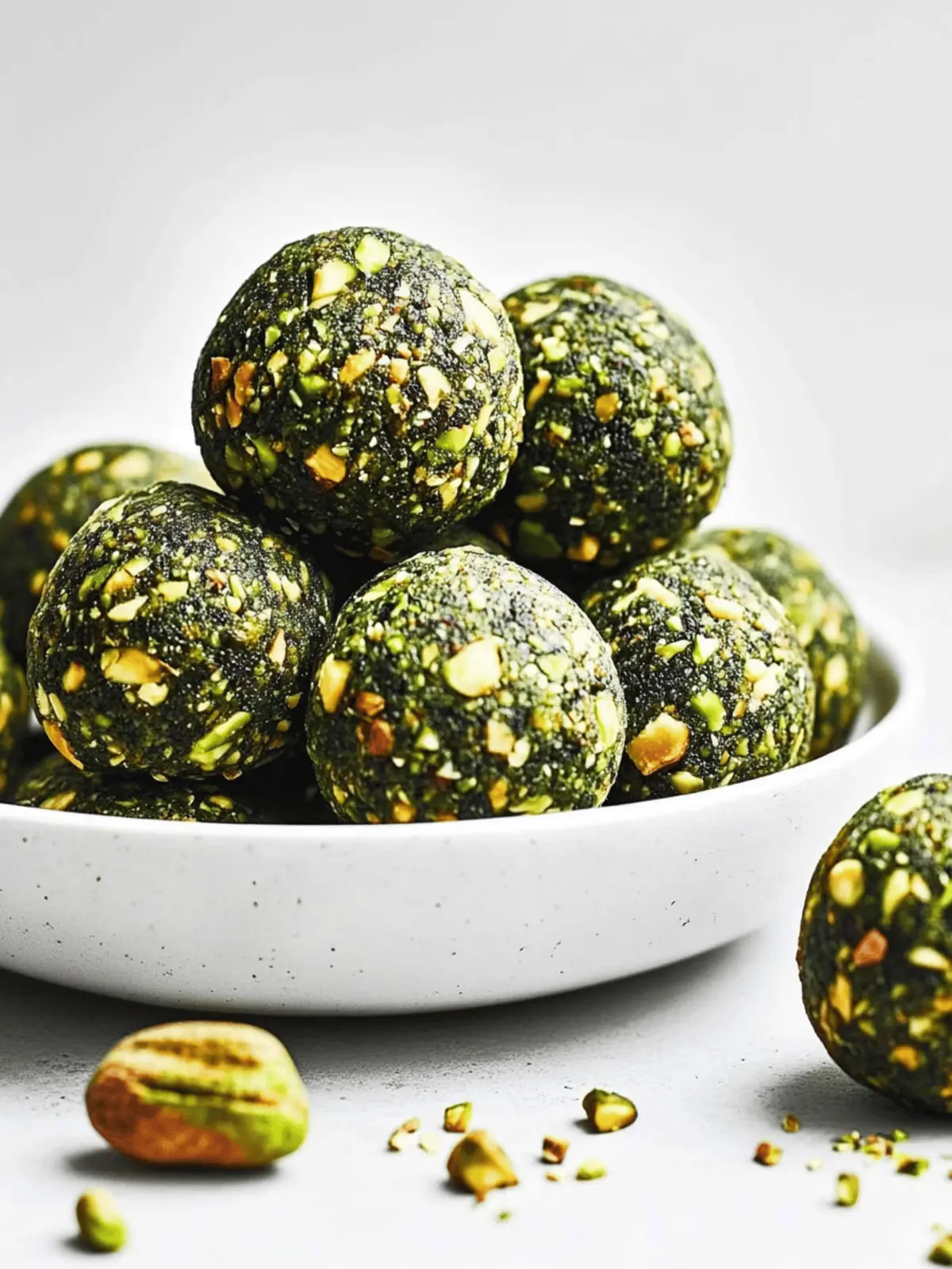 Matcha Pistachio Energy Balls