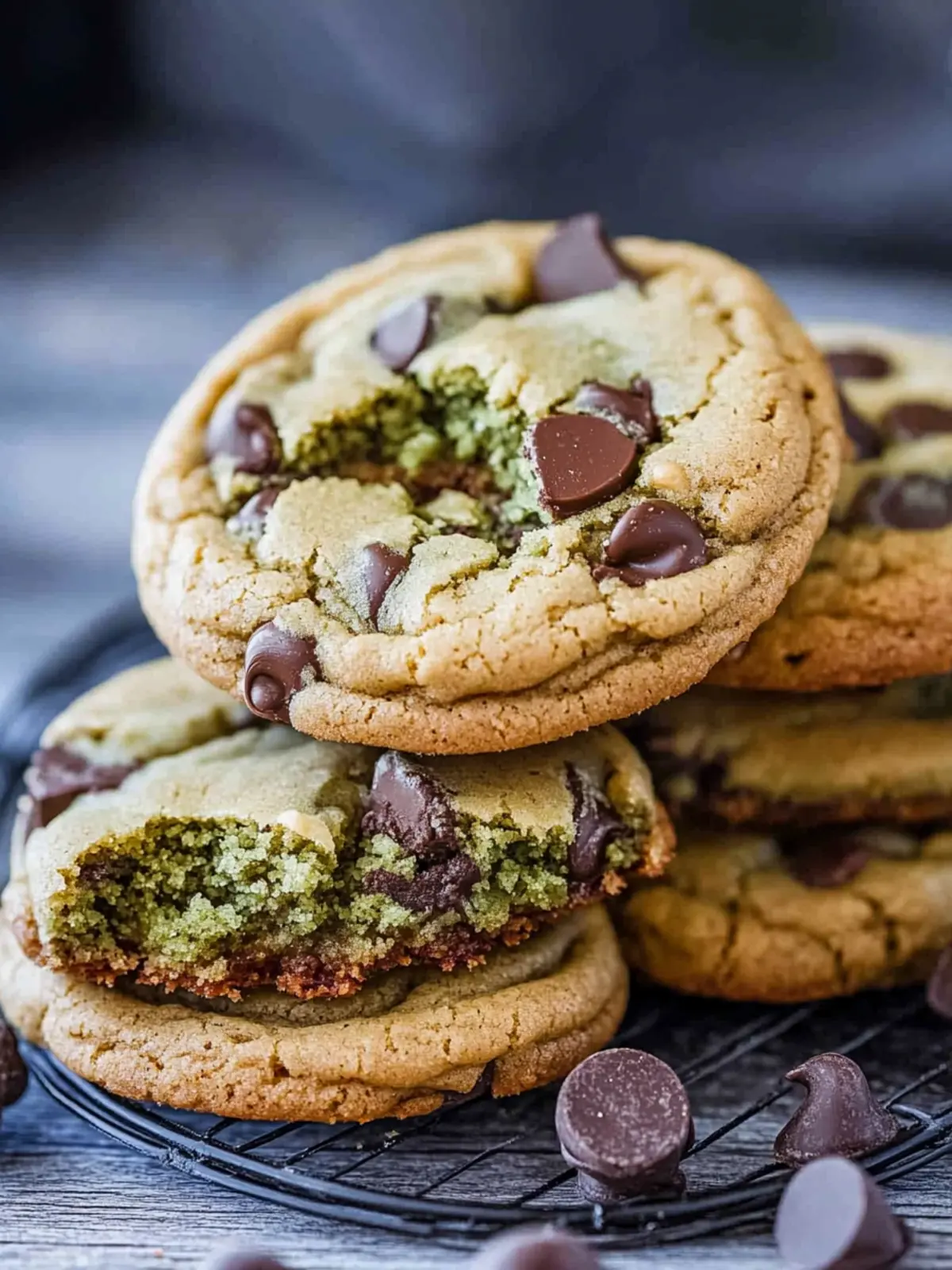 Dubai Chocolate Chip Cookies
