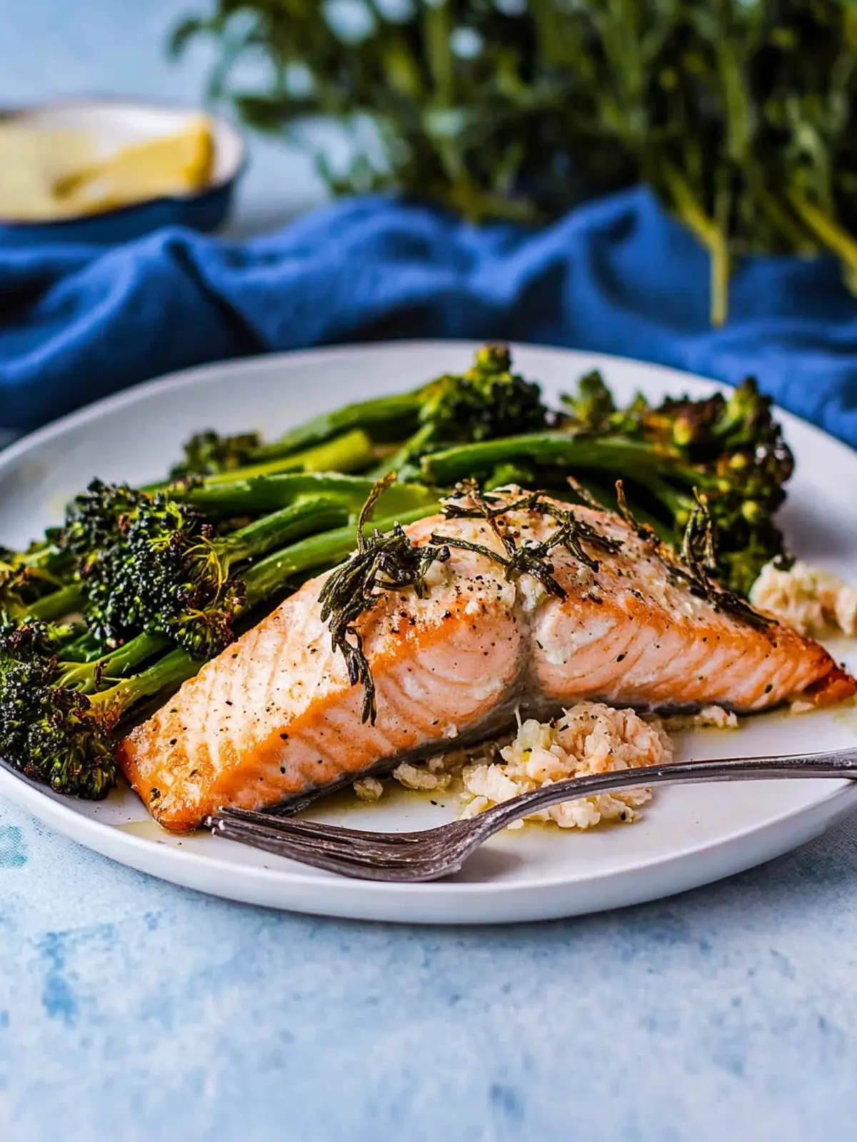 Buttery Baked Salmon with Baby Broccoli for a Quick Healthy Feast 4 Buttery Baked Salmon with Baby Broccoli