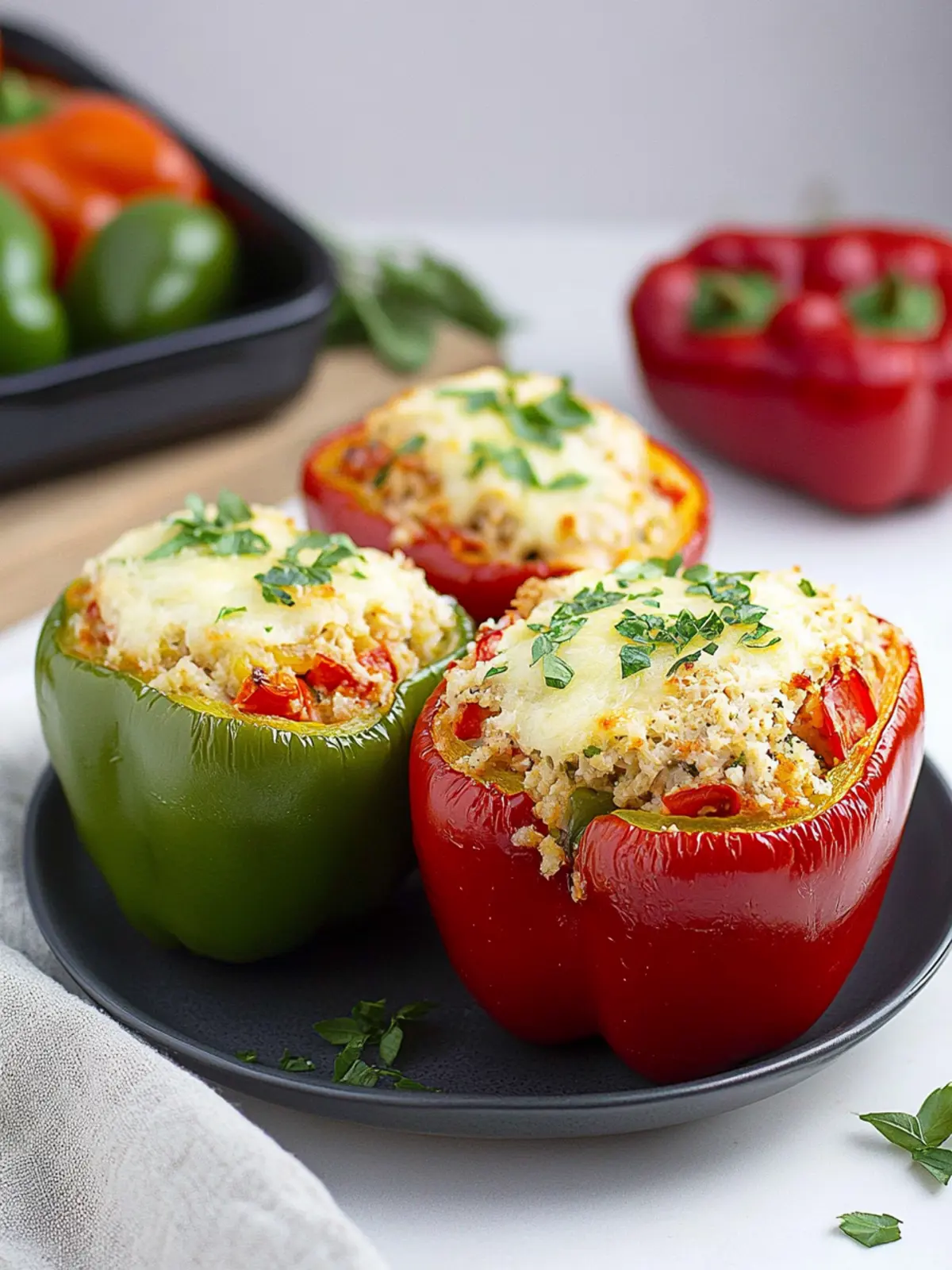 Delicious Turkey Stuffed Bell Peppers for Healthy Nights 3 Turkey Stuffed Bell Peppers