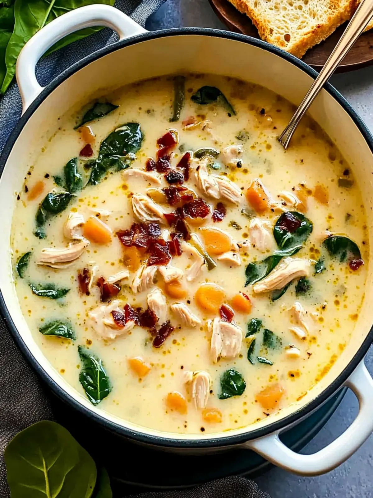 Creamy Tuscan Chicken Soup: Your Cozy 30-Minute Meal 4 Creamy Tuscan Chicken Soup