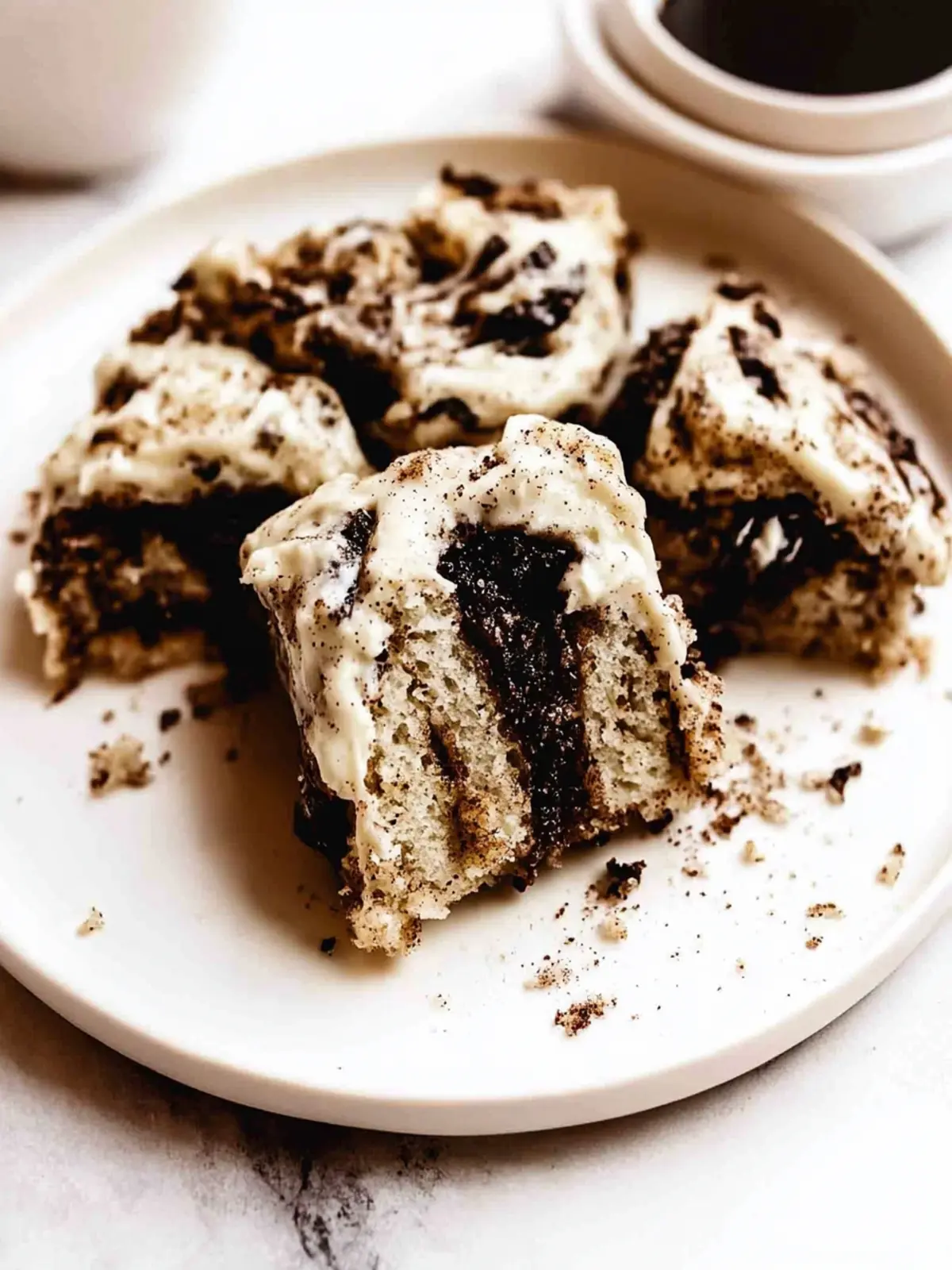 Delicious No Knead Cookies and Cream Cinnamon Rolls Delight 5 Cookies and Cream Cinnamon Rolls - No Knead