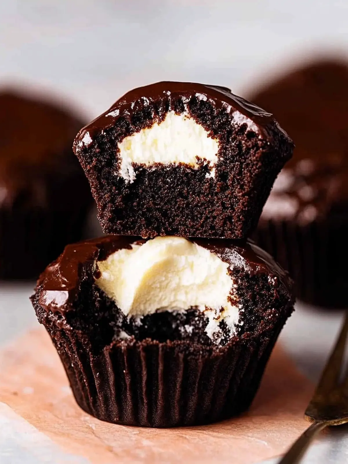 Whipped Cream-Filled Chocolate Cupcakes with Ganache Bliss 4 Whipped Cream-Filled Chocolate Cupcakes With Chocolate Ganache Frosting