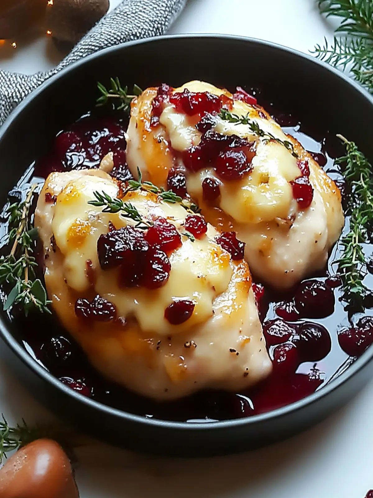 Cranberry Brie Stuffed Chicken: A Flavorful Showstopper Dinner 5 Cranberry Brie Stuffed Chicken