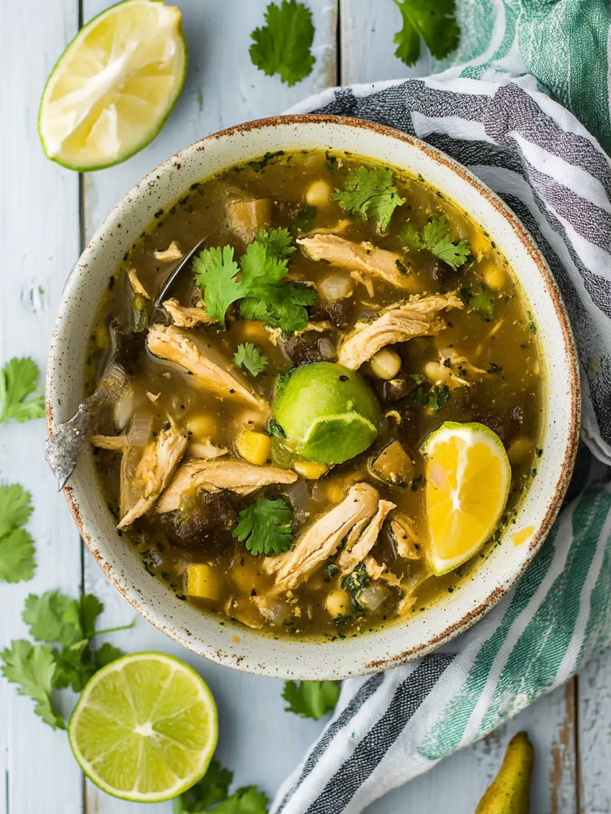 Savor Salsa Verde Chicken Pozole in Your Slow Cooker Today 2 Salsa Verde Chicken Pozole
