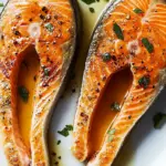 Sizzling Salmon Steak with Garlic Honey Glaze Recipe 3 Salmon Steak