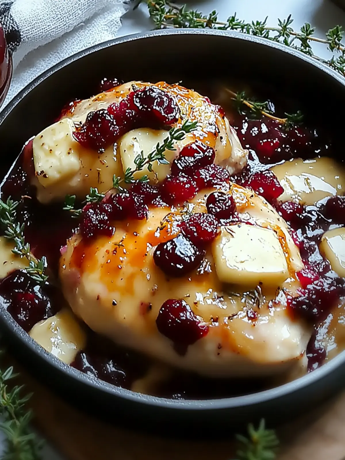 Cranberry Brie Stuffed Chicken: A Flavorful Showstopper Dinner 2 Cranberry Brie Stuffed Chicken