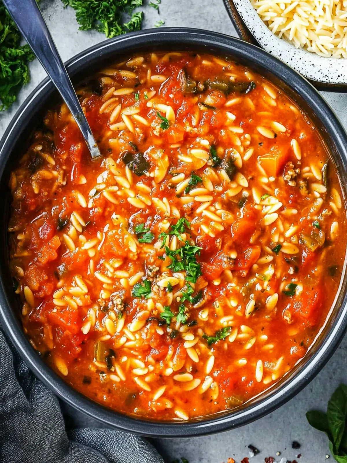 Hearty Stuffed Pepper Orzo Soup: Comfort in Every Bite 2 Stuffed Pepper Orzo Soup
