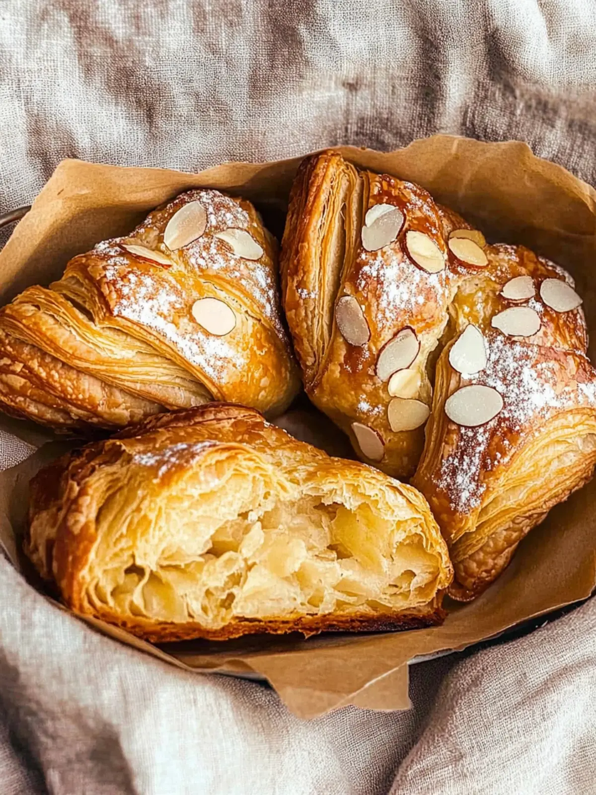 Easy French Almond Croissants Made with Leftover Croissants 4 Easy French Almond Croissants