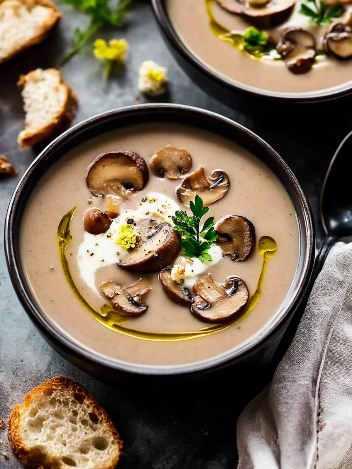 Creamy Mushroom Soup That Will Change Your Cold Days Forever 4 Mushroom Soup