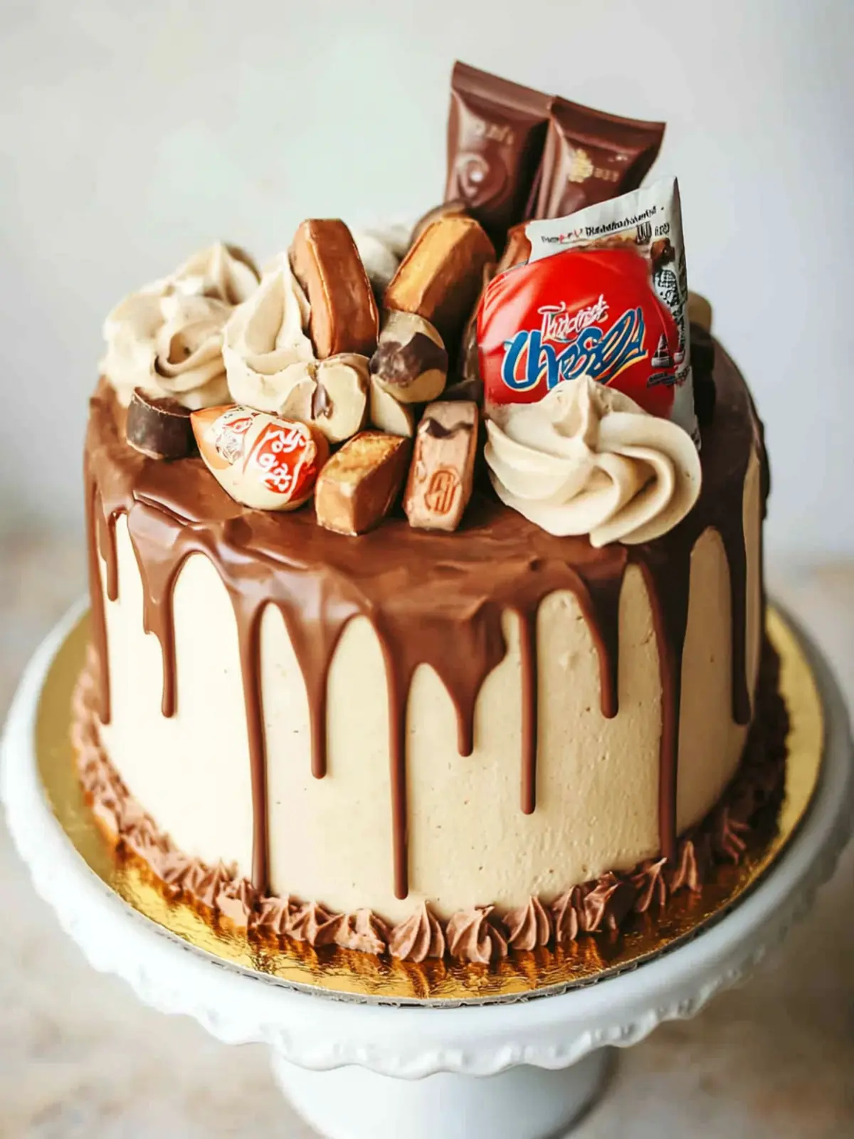 Indulge in Kinder Bueno Cake with Gold Drip Bliss 5 Kinder Bueno Cake with Gold Drip