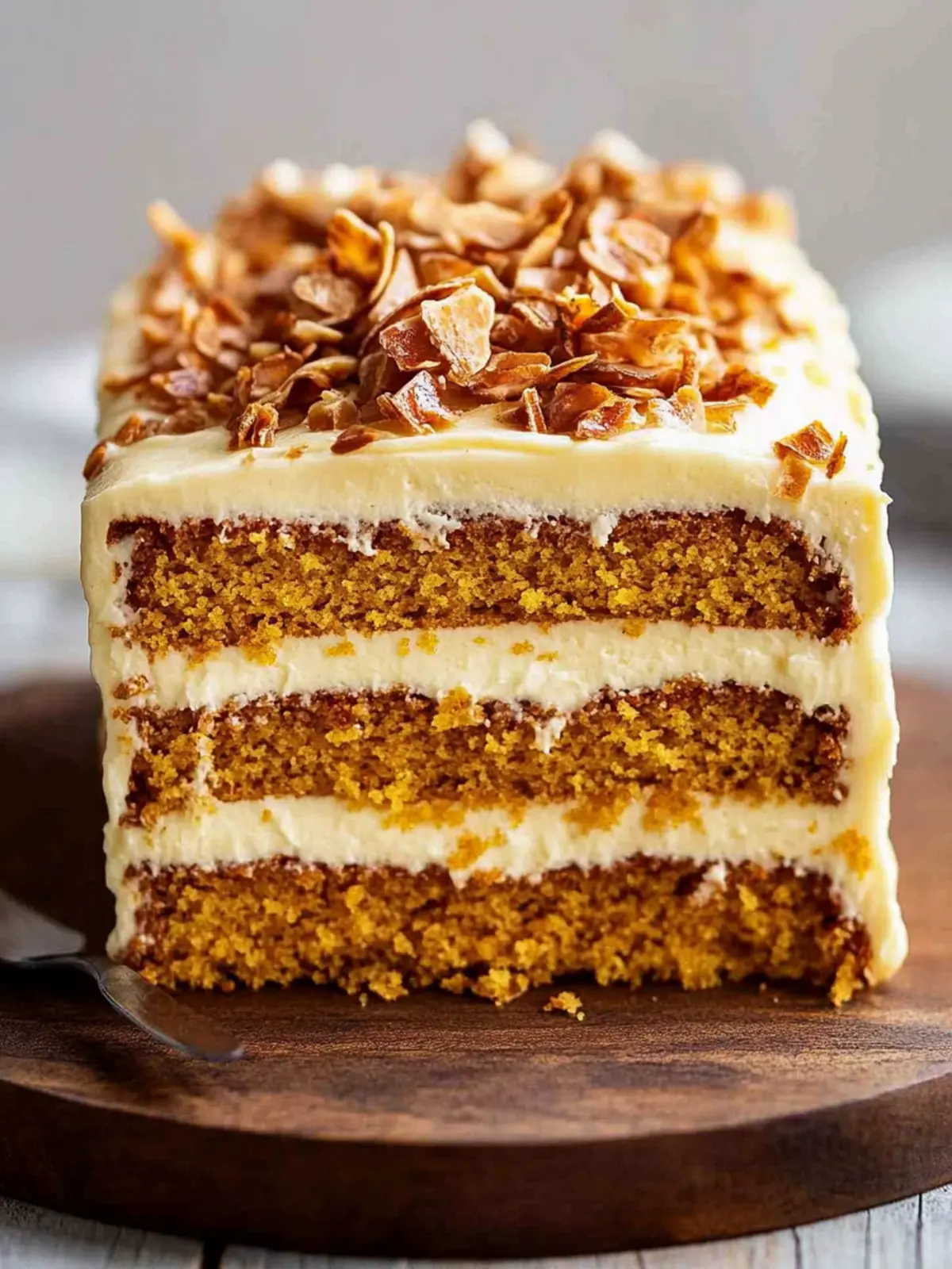 Irresistible Pumpkin Layer Cake with Toffee Pecans Delight 3 Pumpkin Layer Cake