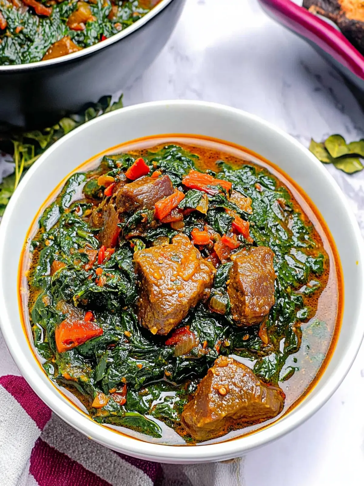 Efo Riro - Nourishing Nigerian Spinach Stew for All Diets 2 Efo Riro - Nigerian Spinach Stew