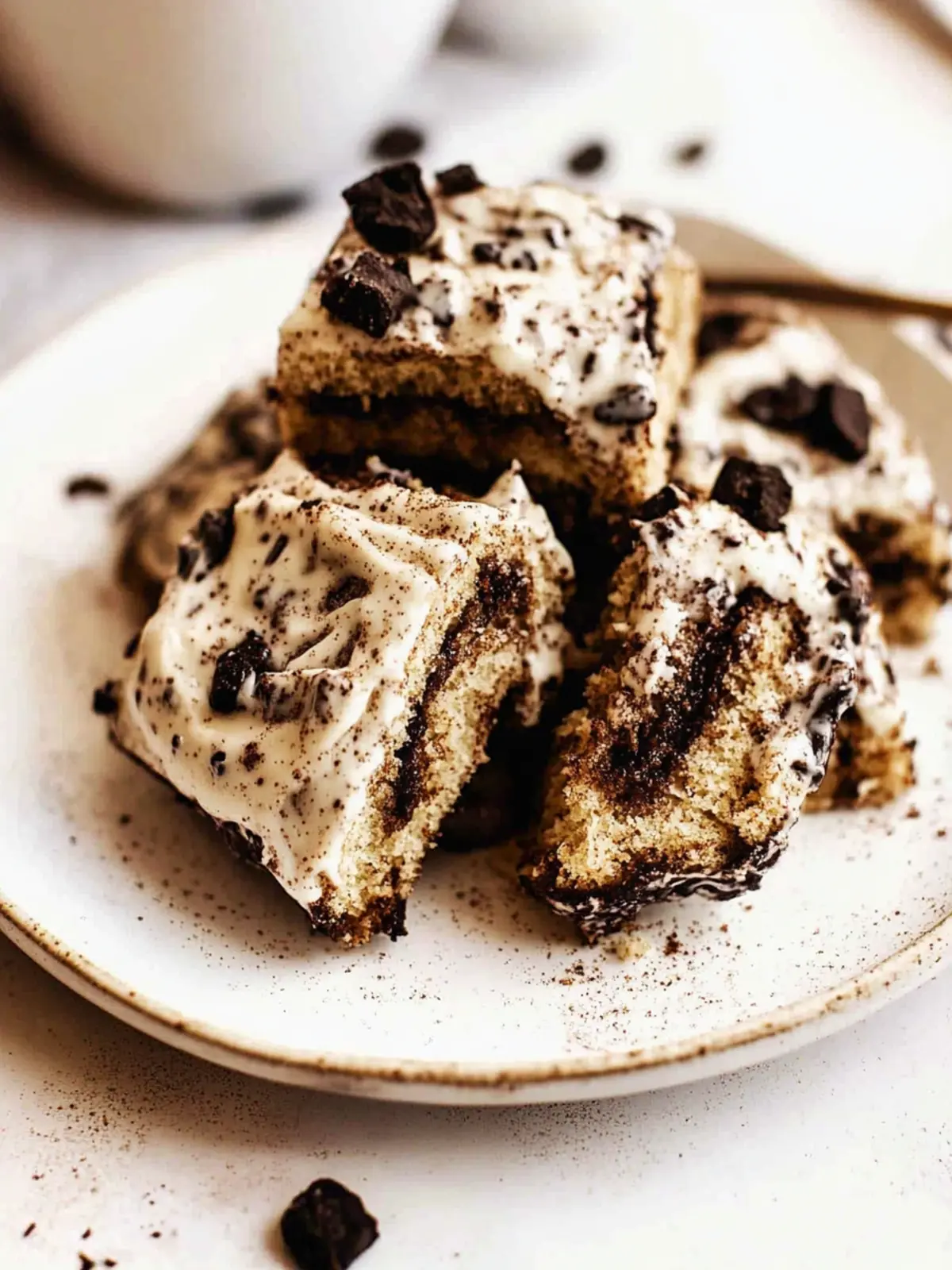 Delicious No Knead Cookies and Cream Cinnamon Rolls Delight 3 Cookies and Cream Cinnamon Rolls - No Knead