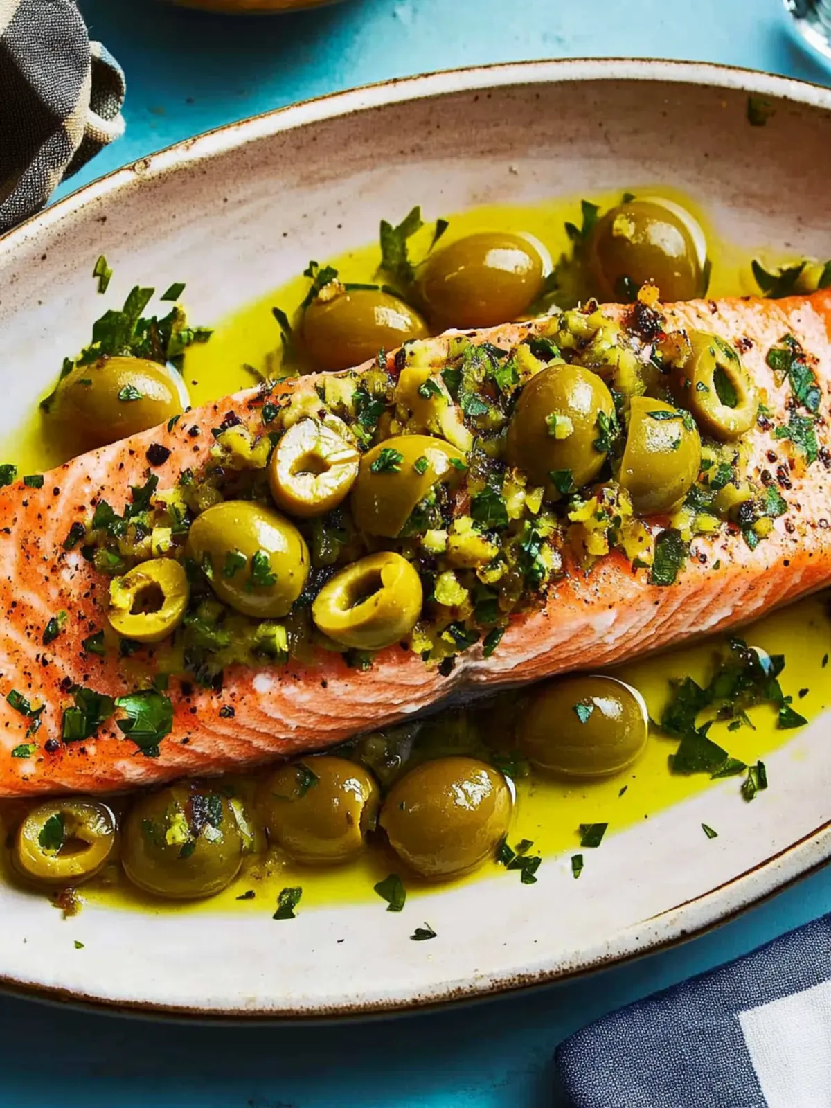 Roast Salmon With Smashed Olives: A Flavorful Delight 4 Roast Salmon With Smashed Olives