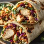 Thai Chicken Wrap with Crunchy Asian Slaw Made Easy at Home 3 Thai Chicken Wrap with Crunchy Asian Slaw