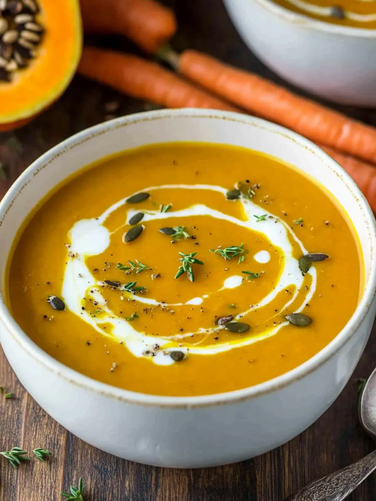 Creamy Pumpkin Carrot Soup for Cozy Autumn Nights 2 Pumpkin Carrot Soup