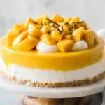 Delightful No Bake Mango Cheesecake for Effortless Summer Bliss 3 Mango Cheesecake