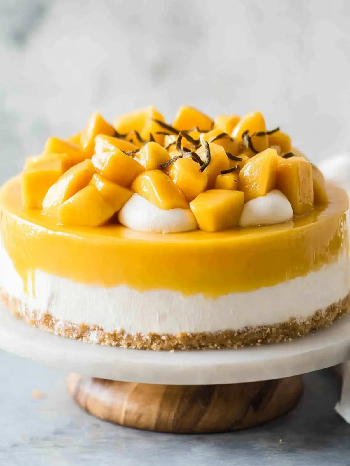 Delightful No Bake Mango Cheesecake for Effortless Summer Bliss 5 Mango Cheesecake