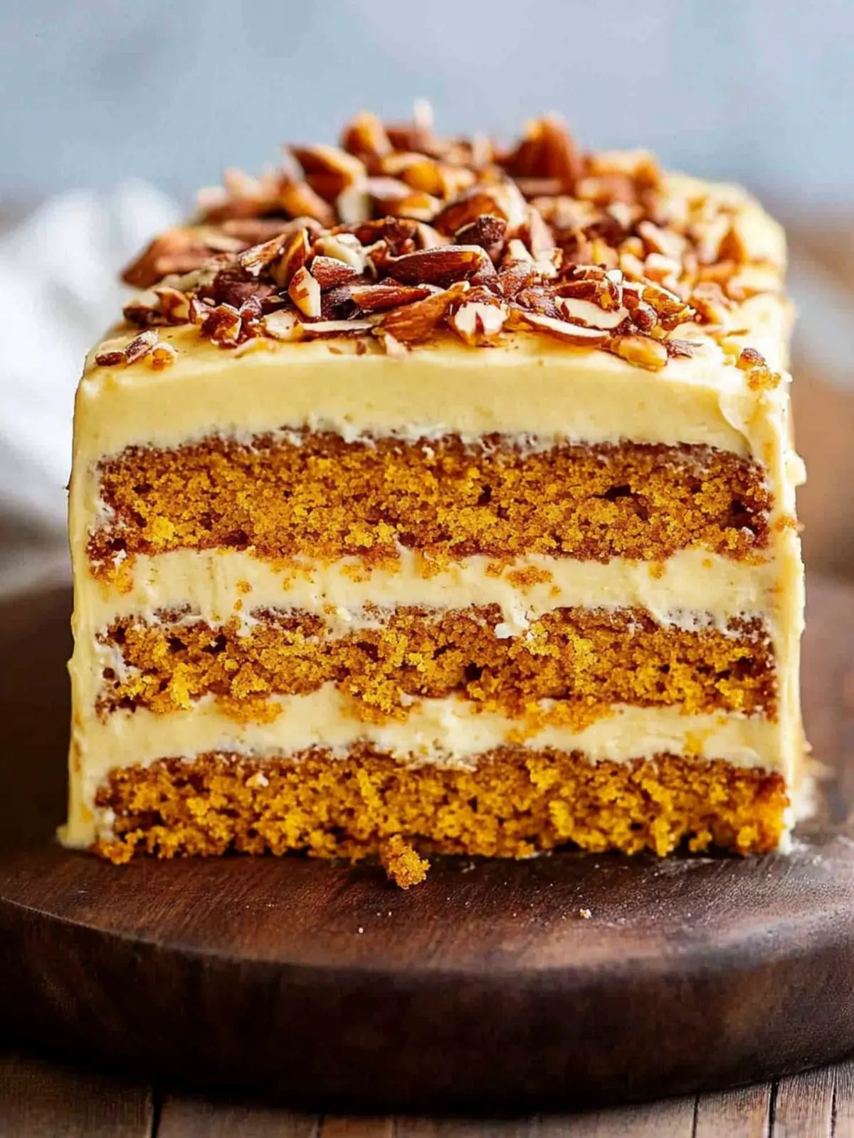 Irresistible Pumpkin Layer Cake with Toffee Pecans Delight 2 Pumpkin Layer Cake