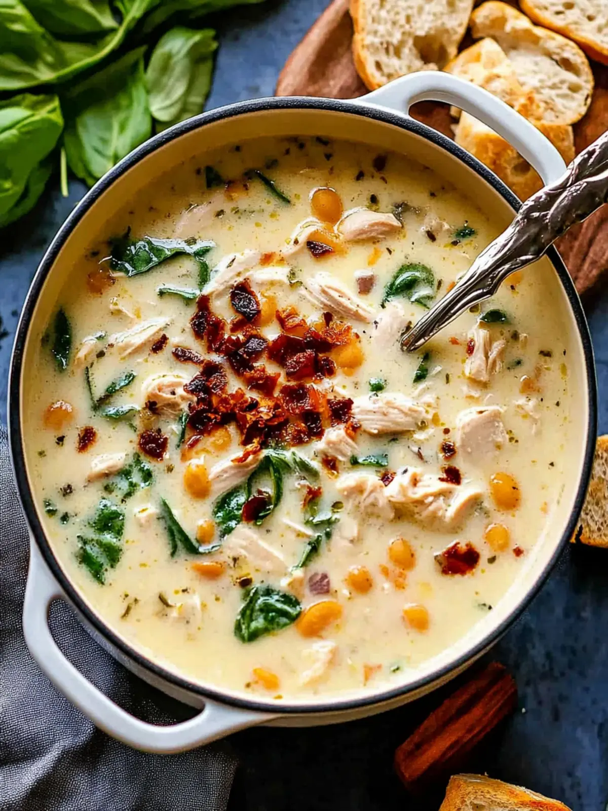 Creamy Tuscan Chicken Soup: Your Cozy 30-Minute Meal 2 Creamy Tuscan Chicken Soup