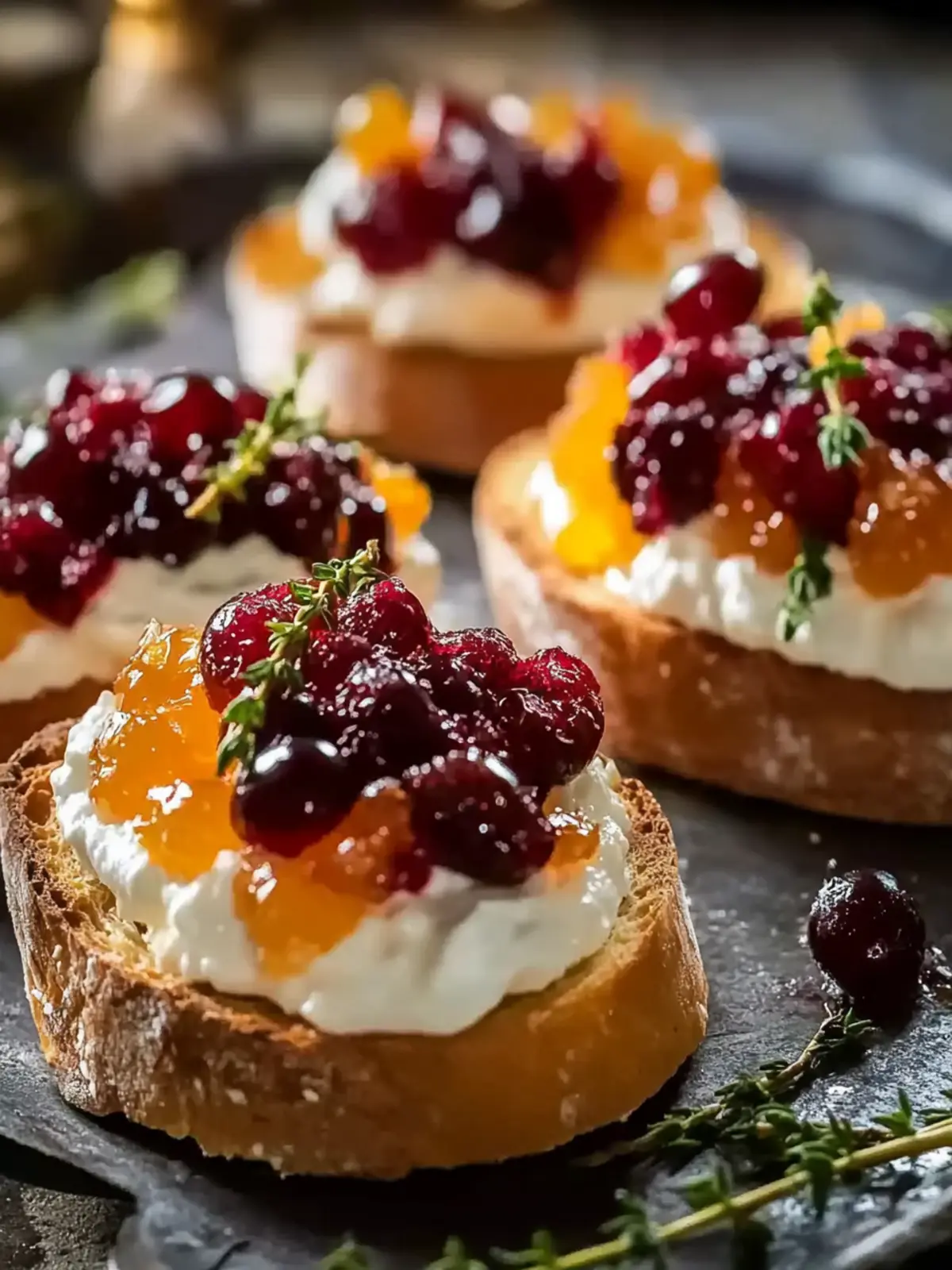 Cranberry and Orange Crostini: Your Festive Holiday Delight 2 Cranberry and Orange Crostini