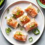 Crispy Rice Paper Roll-Ups with Salmon That Wow Every Bite 3 Crispy Rice Paper Roll-Ups with Salmon