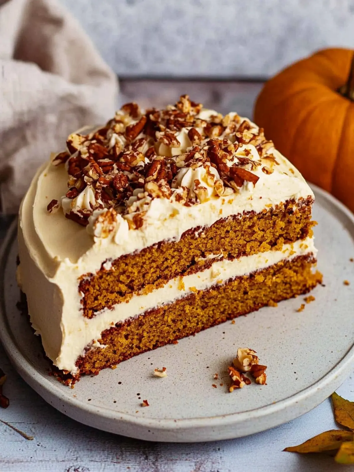 Moist Pumpkin Cake with Cream Cheese Frosting Bliss 2 Pumpkin Cake with Cream Cheese Frosting
