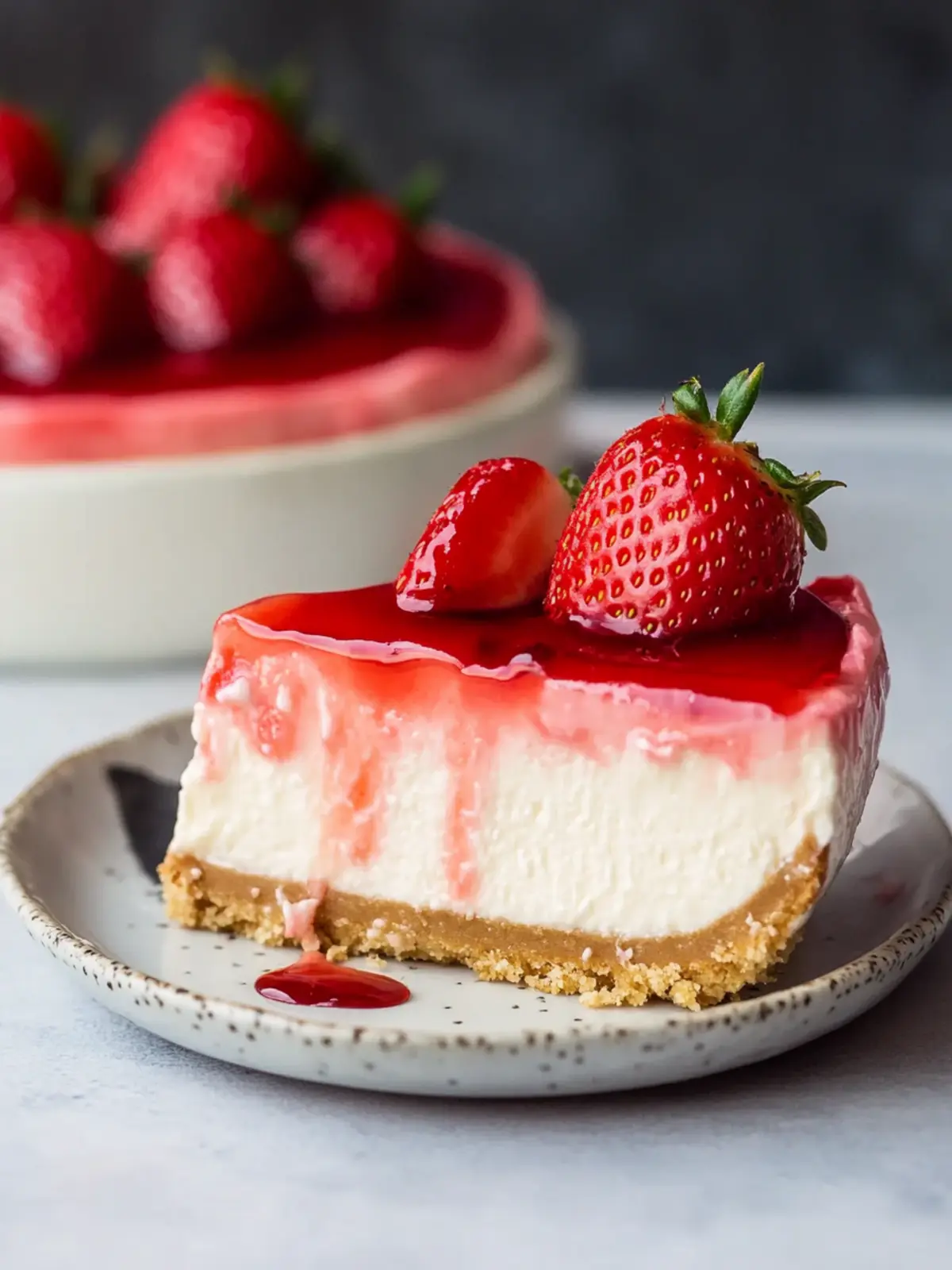Irresistible Strawberry Cheesecake with Fresh Summer Bliss 4 Strawberry Cheesecake