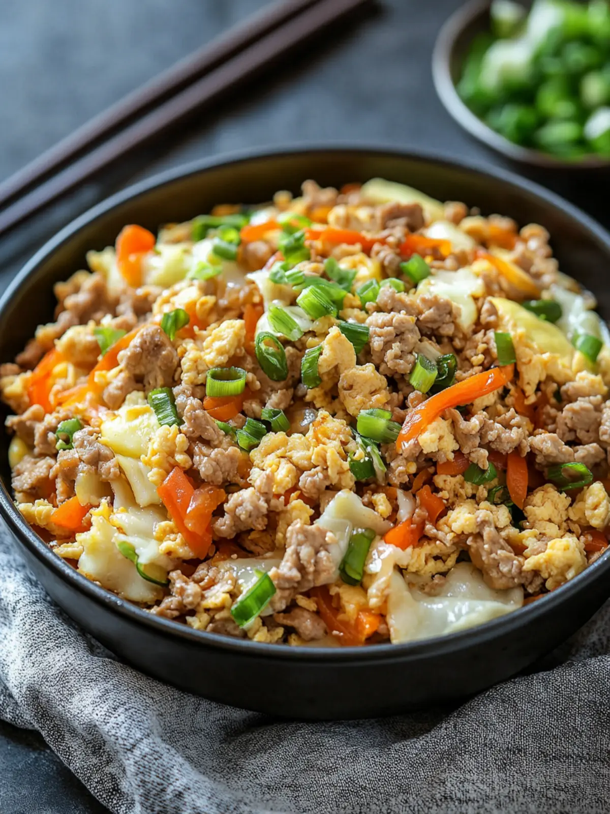 Keto Egg Roll in a Bowl Ready in One Skillet in 30 Minutes 4 Keto Egg Roll in a Bowl Ready in One Skillet