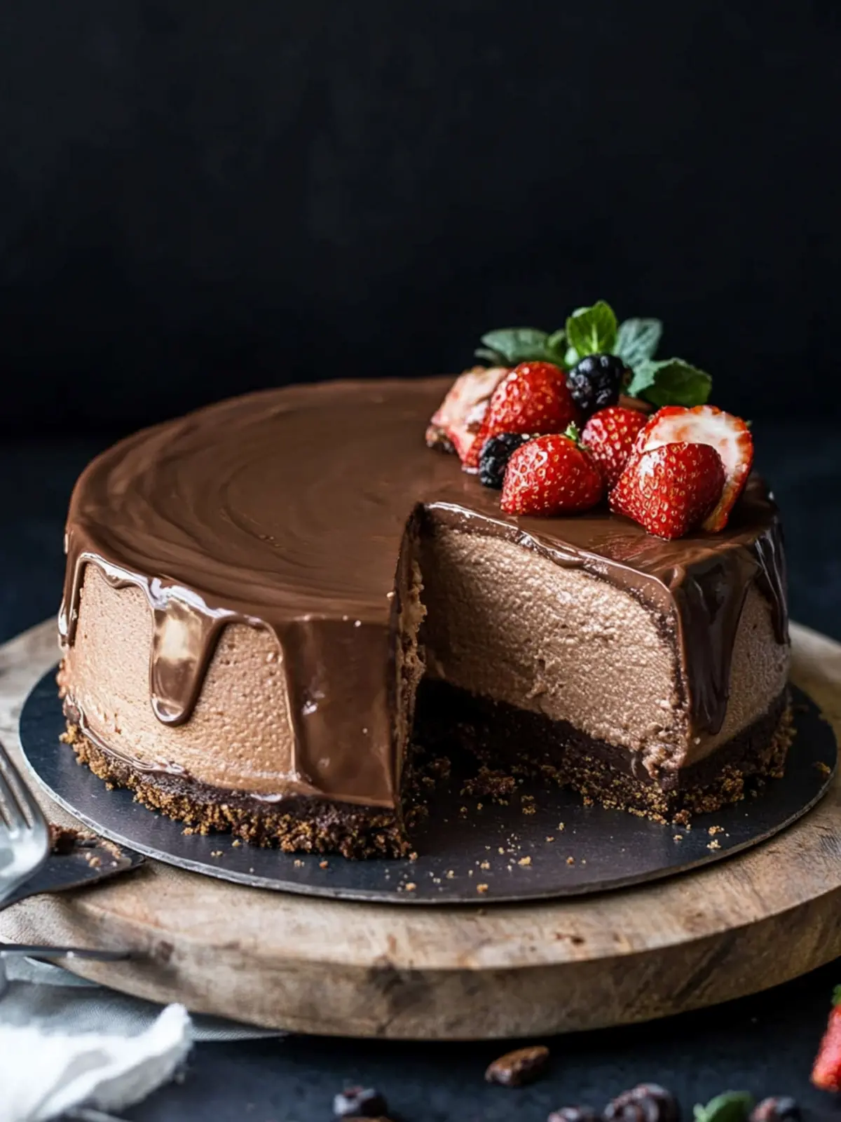 Indulge in Creamy Nutella Cheesecake – No-Bake Bliss 3 Nutella Cheesecake