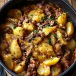 Cheesy One Pot Beef and Potatoes for Effortless Family Dinners 3 Cheesy One Pot Beef and Potatoes