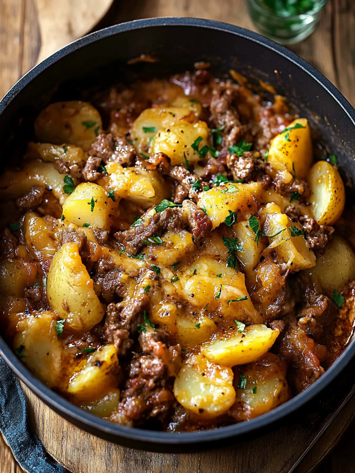 Cheesy One Pot Beef and Potatoes for Effortless Family Dinners 5 Cheesy One Pot Beef and Potatoes