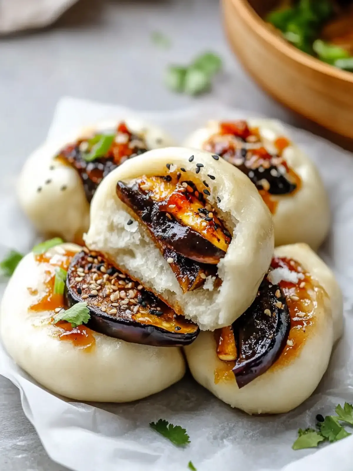 Delicious Hoisin Eggplant Bao That Will Wow Your Taste Buds 2 Hoisin Eggplant Bao (Chinese Steamed Buns)