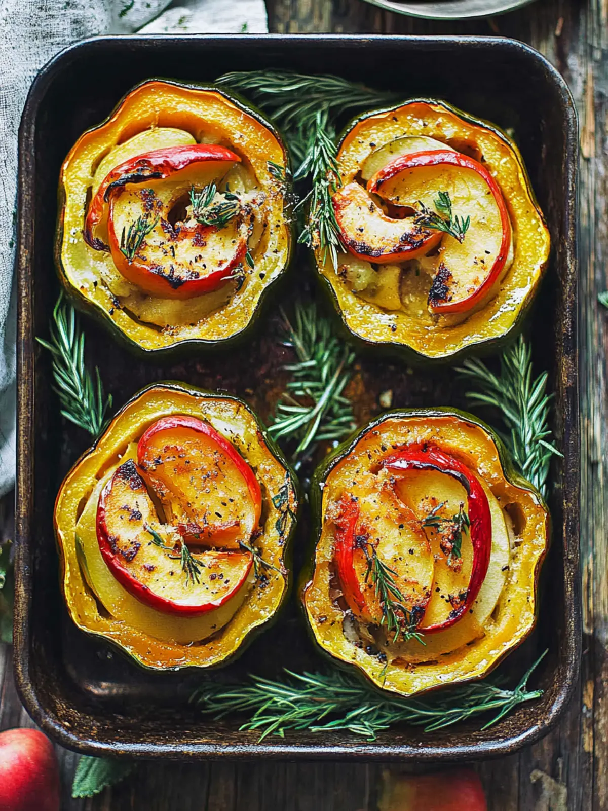 Delicious Apple Stuffed Acorn Squash for Cozy Holiday Meals 5 Apple Stuffed Acorn Squash