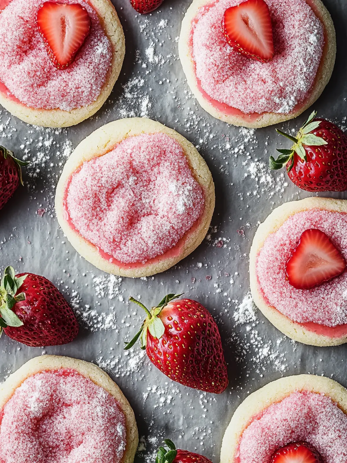 Strawberry Sugar Cookies [32 Minutes]