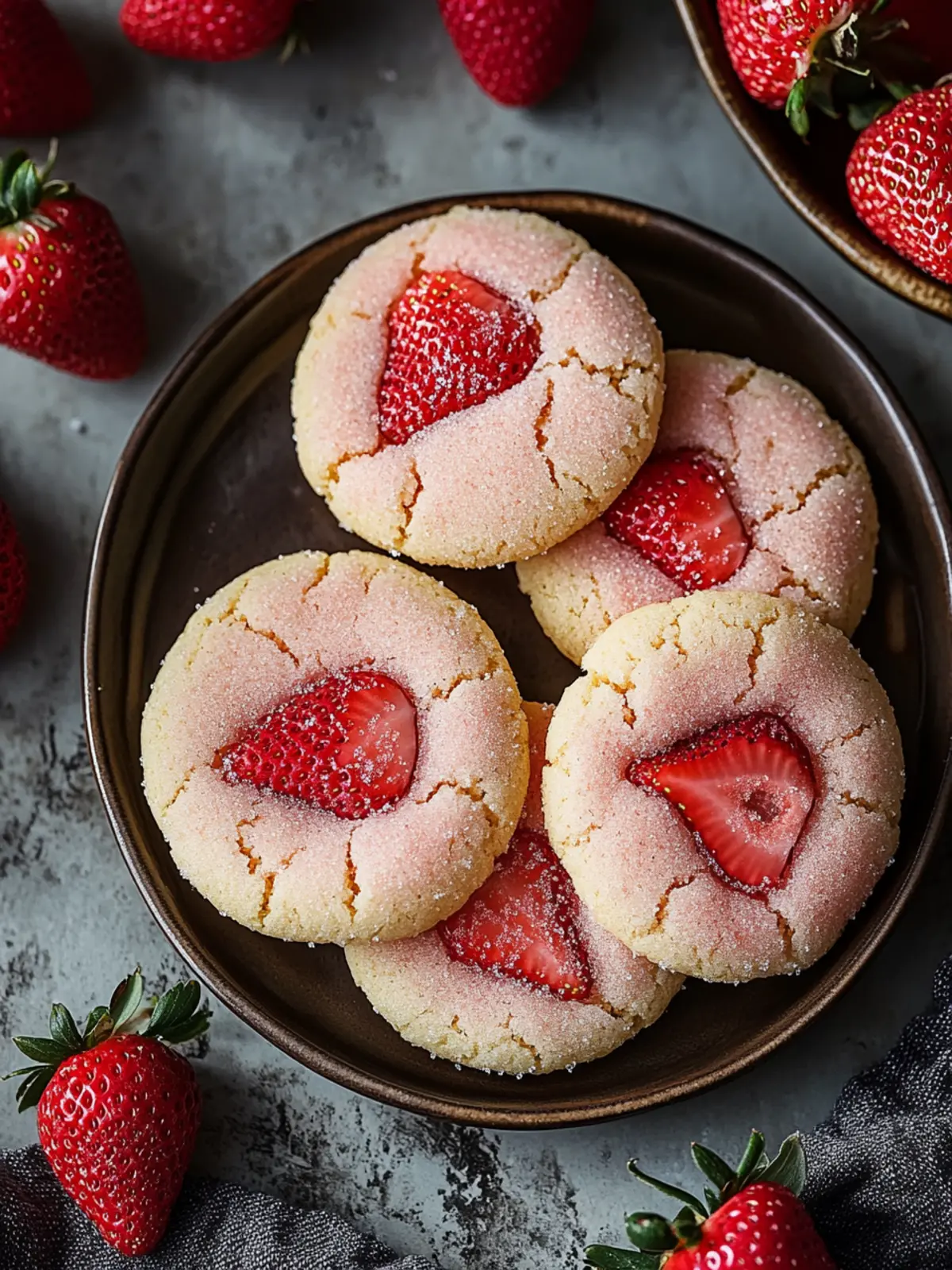 Strawberry Sugar Cookies [32 Minutes]