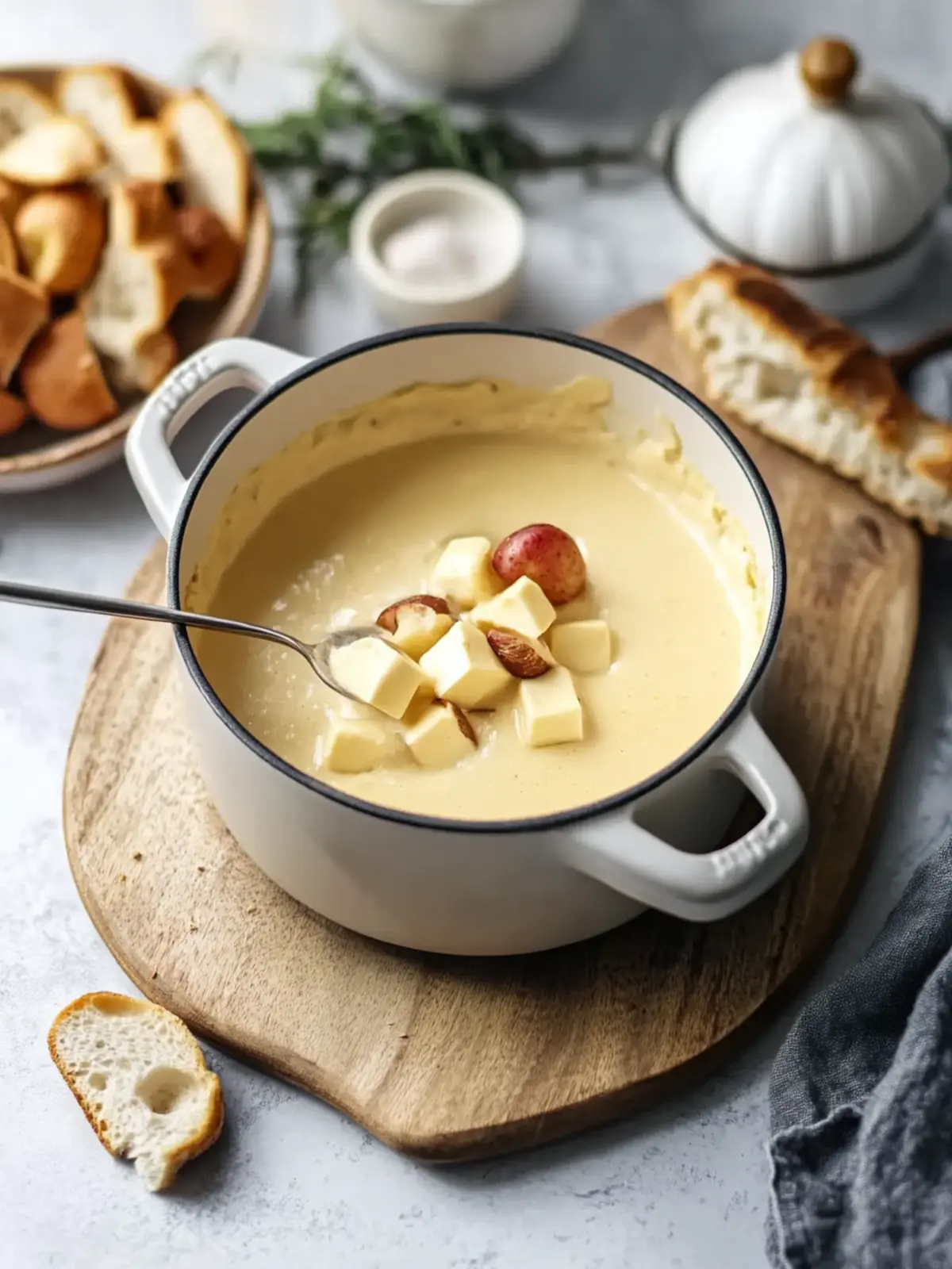 Delicious Vegan Cheese Fondue: Cozy Night In Delight! 3 Vegan Cheese Fondue