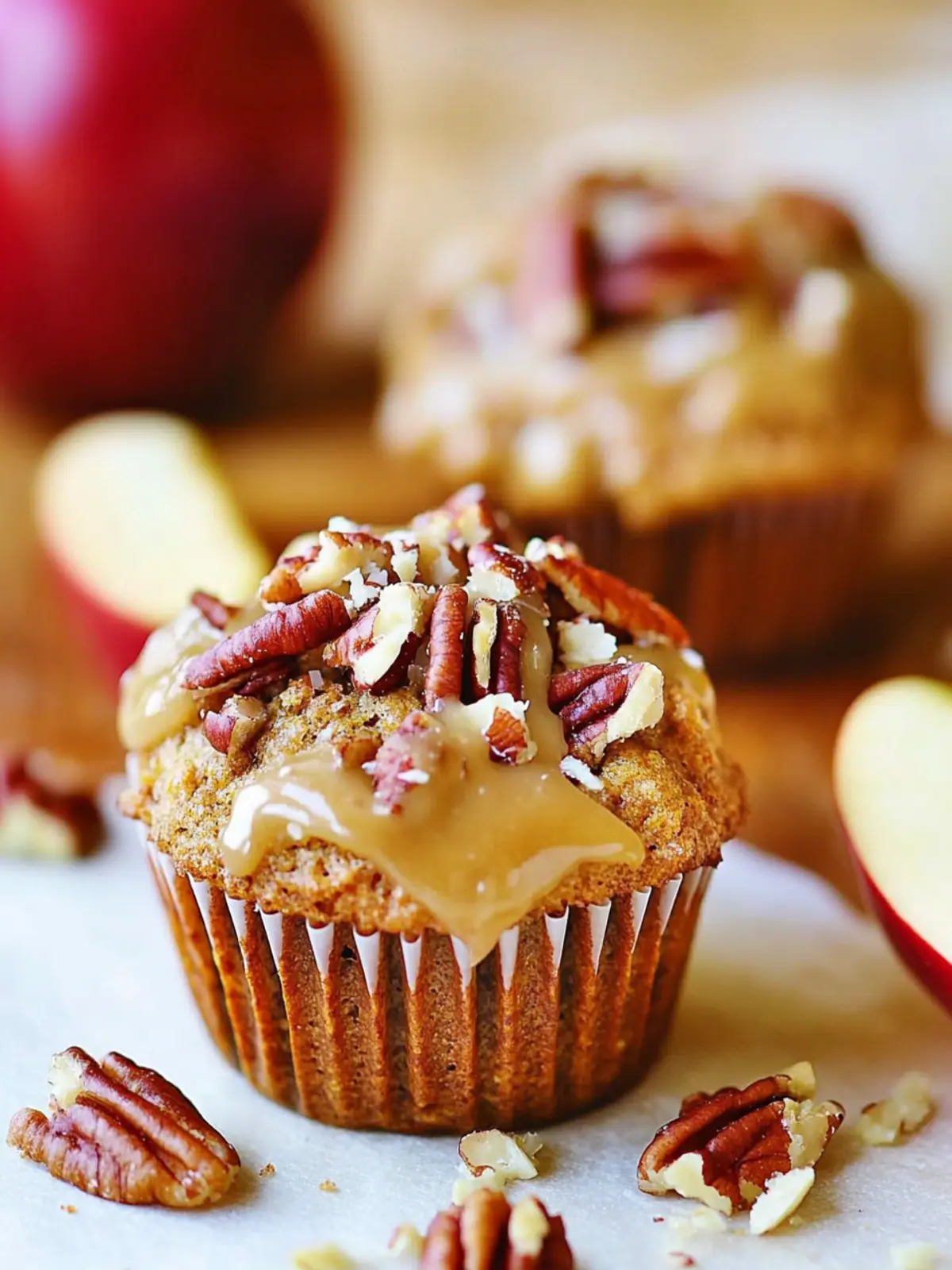 Whole Wheat Banana Bread Muffins with Apples and Pecans Bliss 2 Whole Wheat Banana Bread Muffins with Apples and Pecans