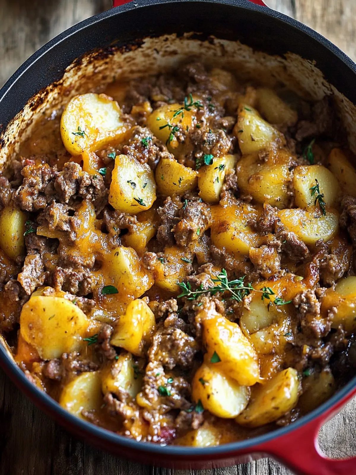 Cheesy One Pot Beef and Potatoes for Effortless Family Dinners 4 Cheesy One Pot Beef and Potatoes