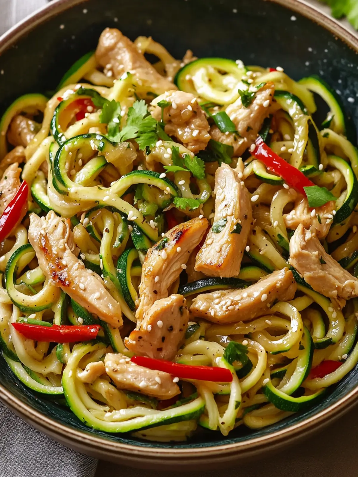 Garlic Chicken Zucchini Noodles Stir Fry: A Healthy Delight 5 Garlic Chicken Zucchini Noodles Stir Fry