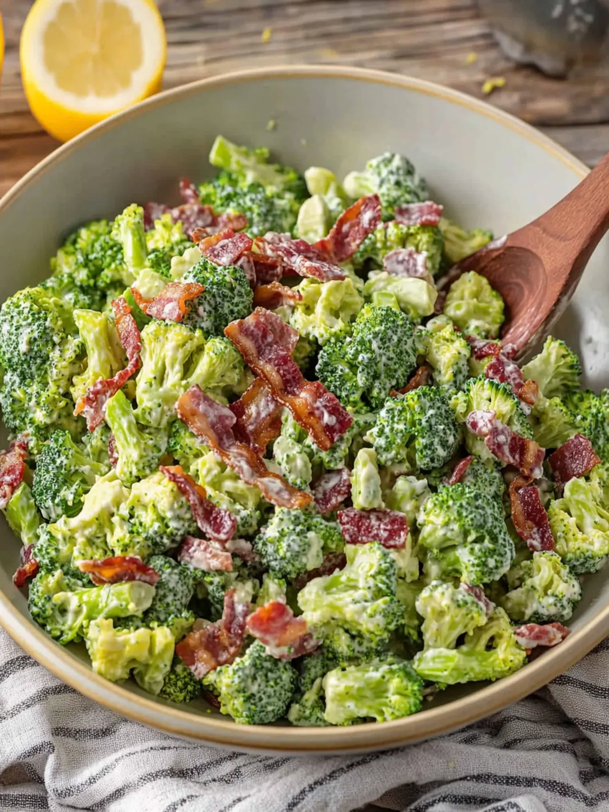 Crunchy Broccoli Salad with Bacon That's Perfectly Irresistible 2 Crunchy Broccoli Salad with Bacon