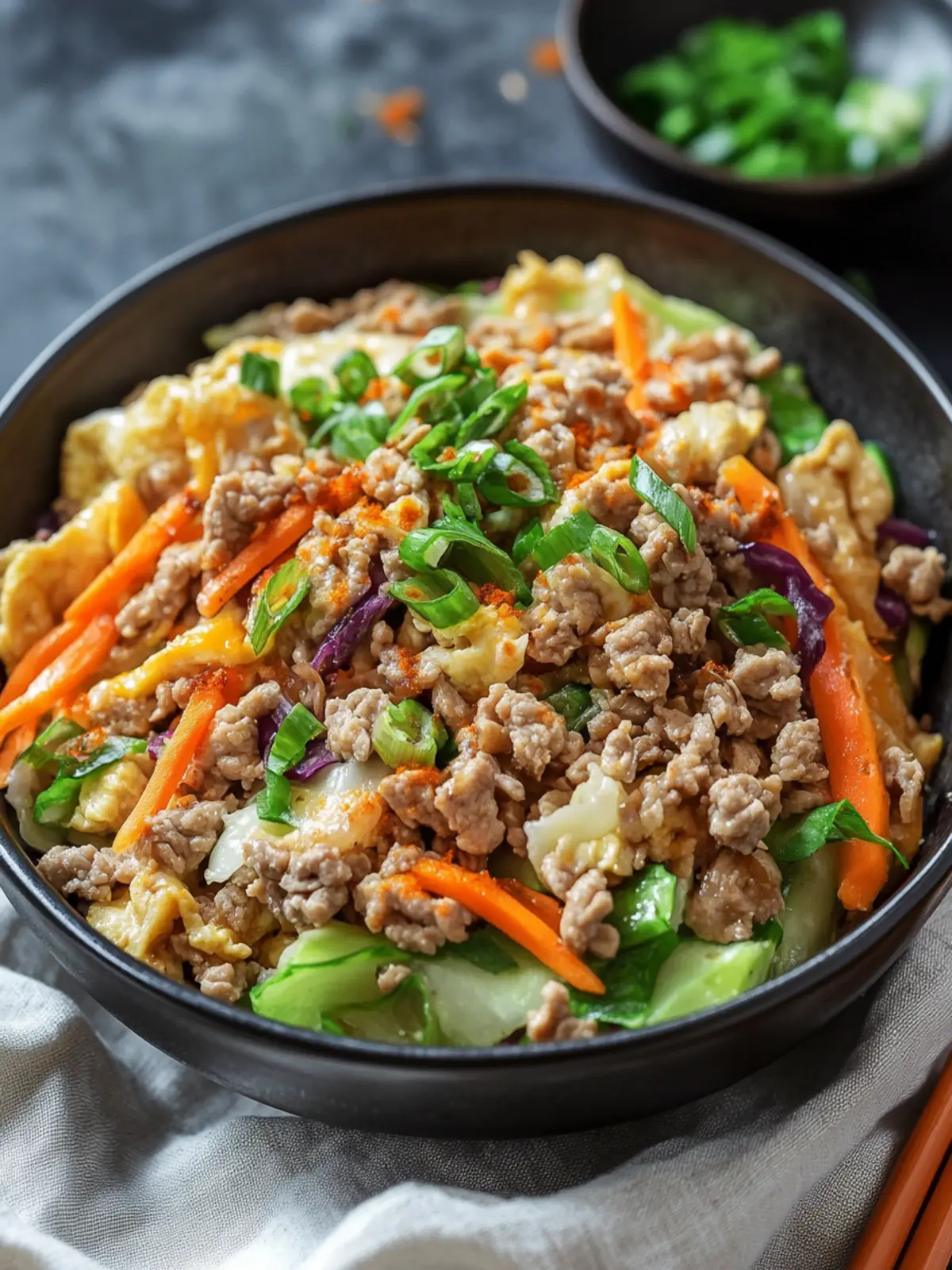 Keto Egg Roll in a Bowl Ready in One Skillet in 30 Minutes 5 Keto Egg Roll in a Bowl Ready in One Skillet