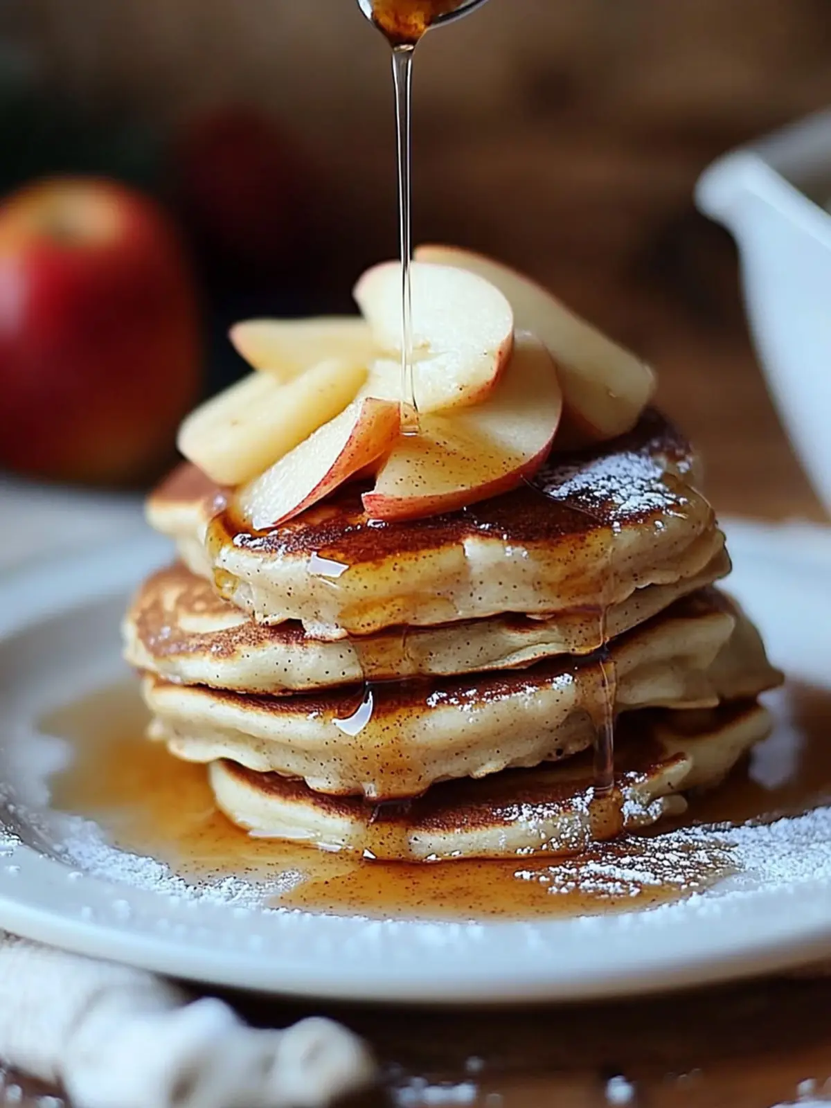 Fluffy Apple Cinnamon Yogurt Pancakes for a Healthy Breakfast 5 Apple cinnamon yogurt pancakes