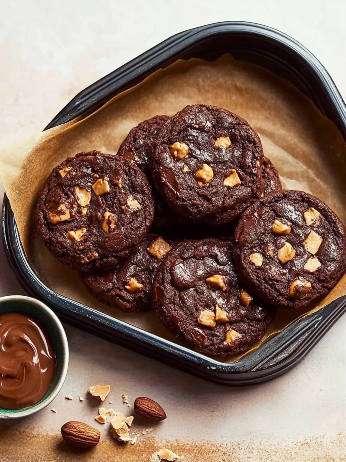 Decadent Flourless Chocolate Fudge Peanut Butter Cookies 2 Flourless Chocolate Fudge Peanut Butter Cookie